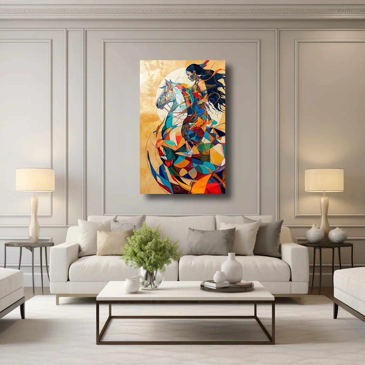 ÖZGÜRLÜĞÜN RENKLERİ ILLUSTRATION ART - CAM TABLO - DEG0144