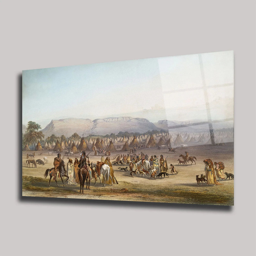 KIZILDERİLİ OBASI VE ATLILAR - YATAY CAM TABLO - DEG0306