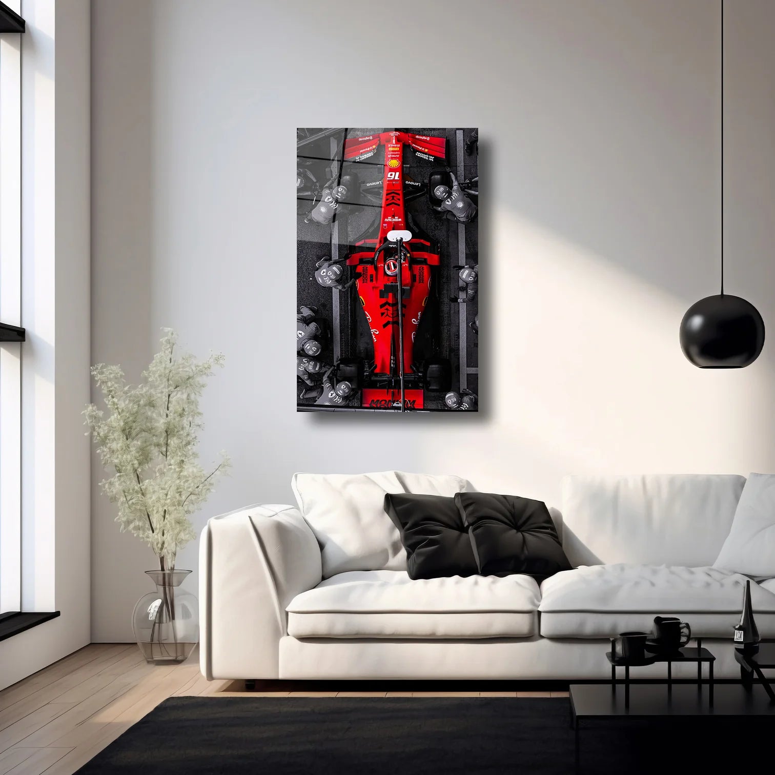 FORMULA 1 CHARLES LECLERC PİT STOP - CAM TABLO - DEG0127