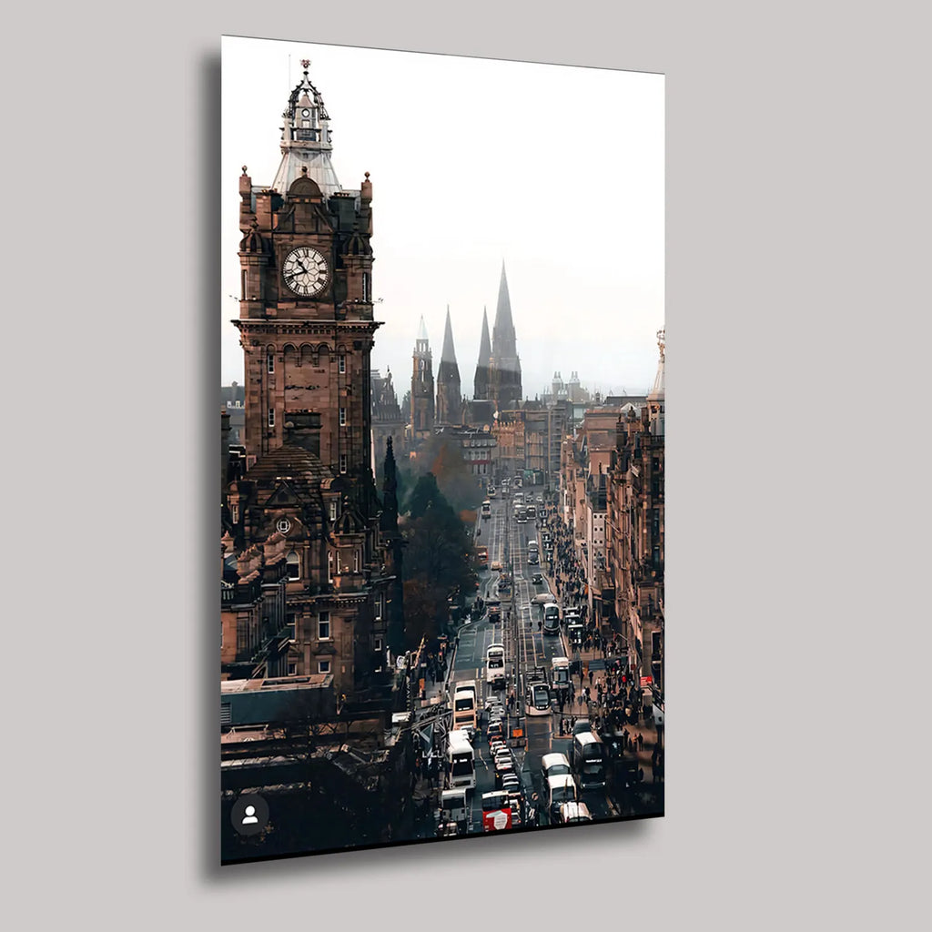 KUZEY MASALI İSKOÇYA EDINBURGH - CAM TABLO - DEG0292