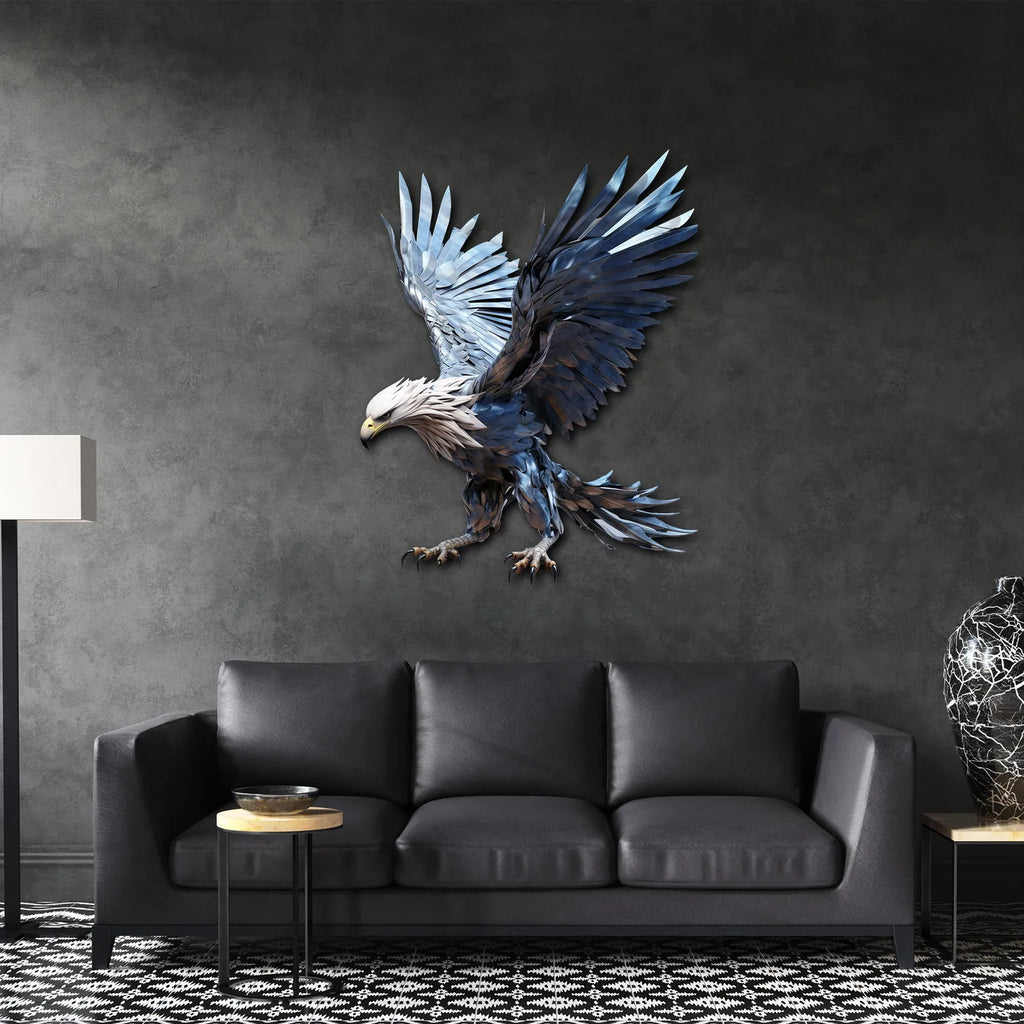 Mavi Kartal Metal Tablo