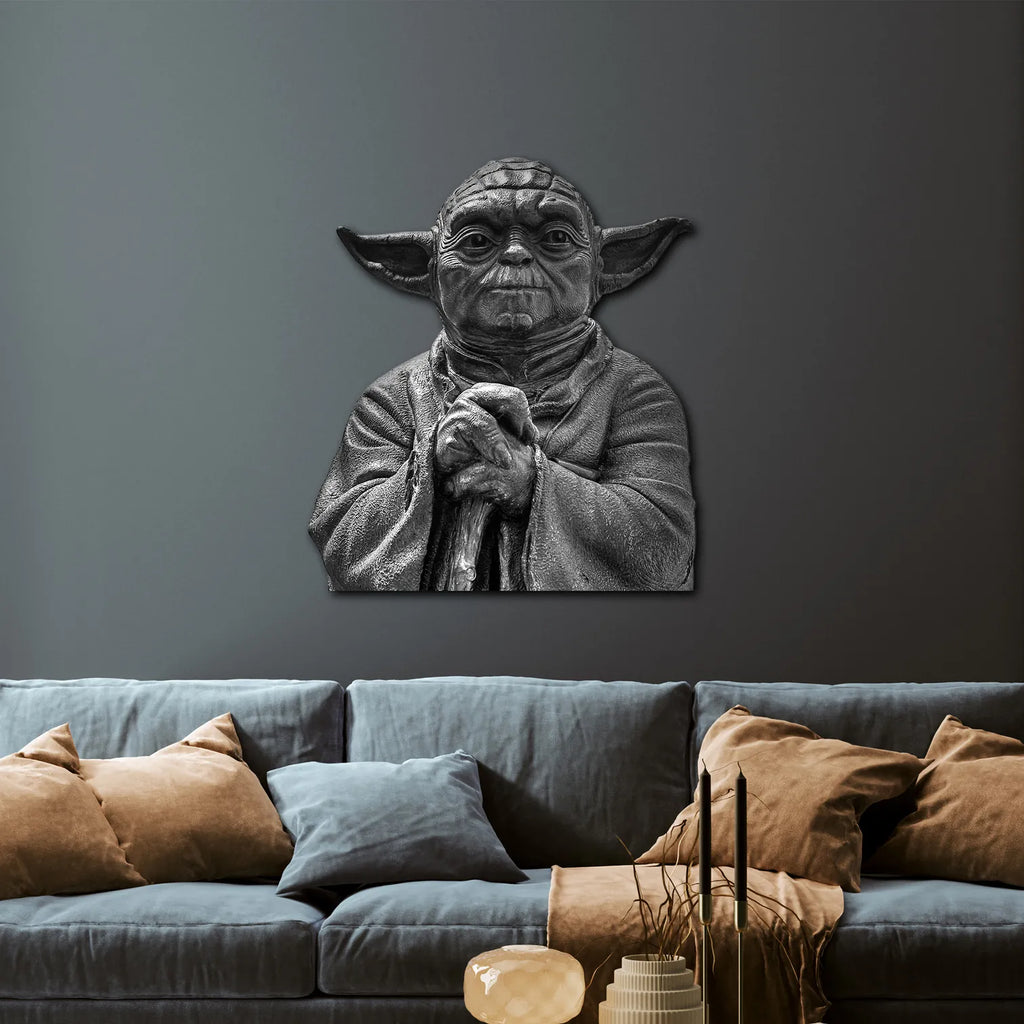 Star Wars Usta Yoda Büstü Metal Tablo