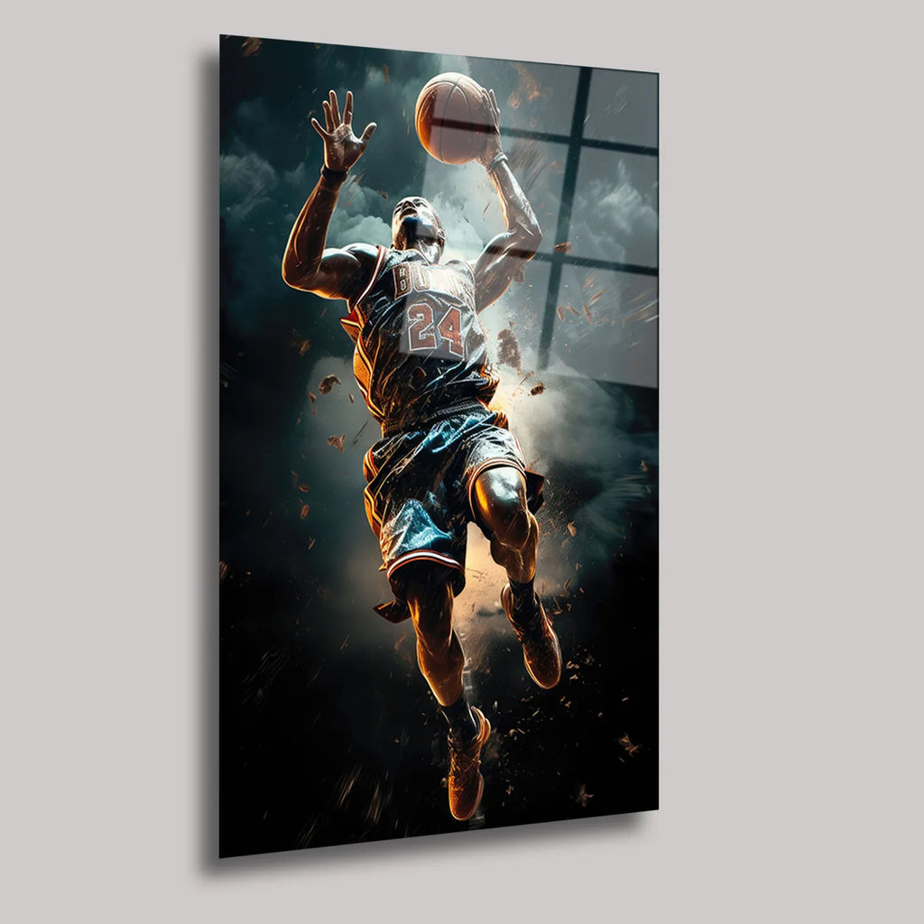 BASKETBOL SMAÇ ANI - CAM TABLO - DEG0138