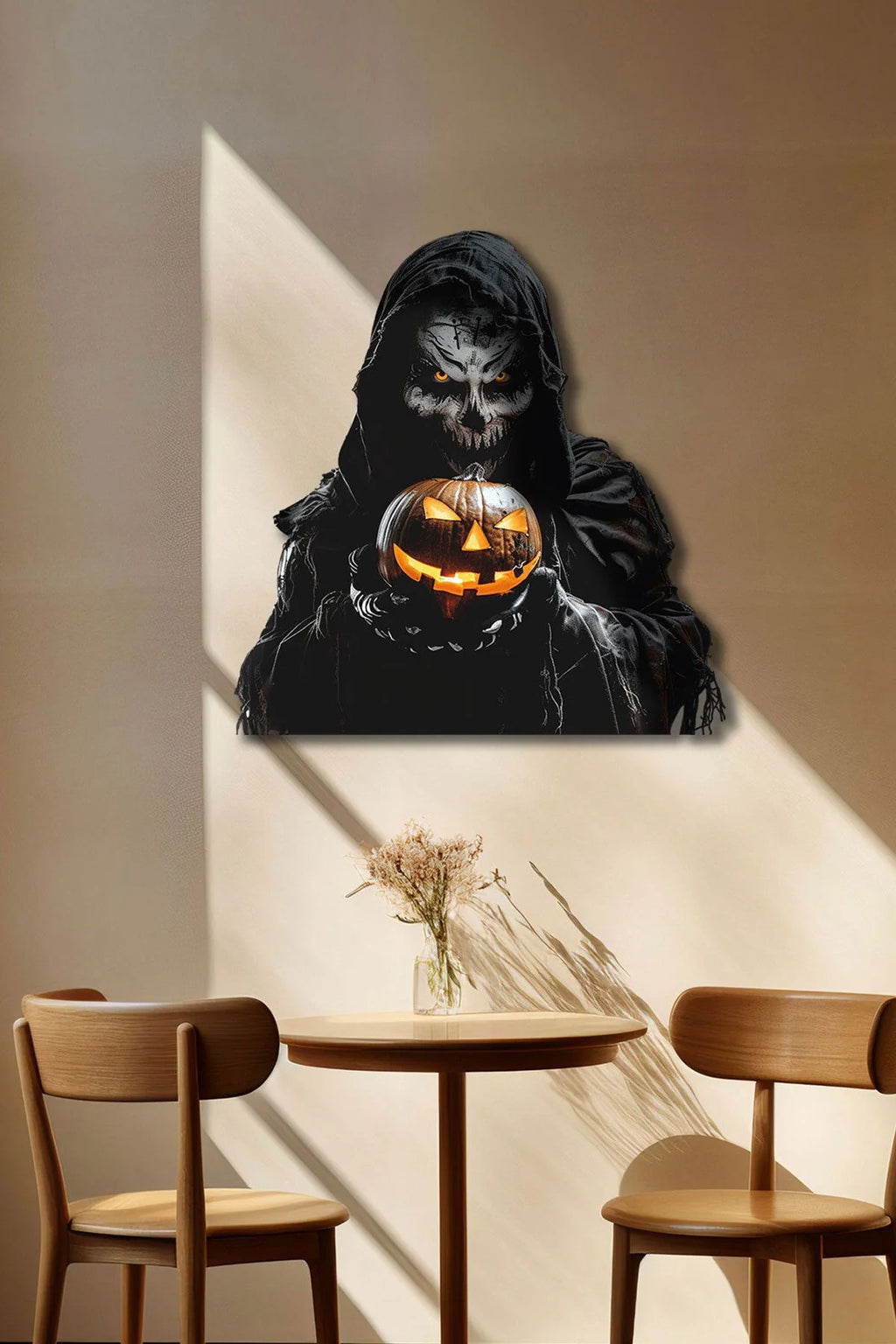 Halloween Korkunç Metal Tablo