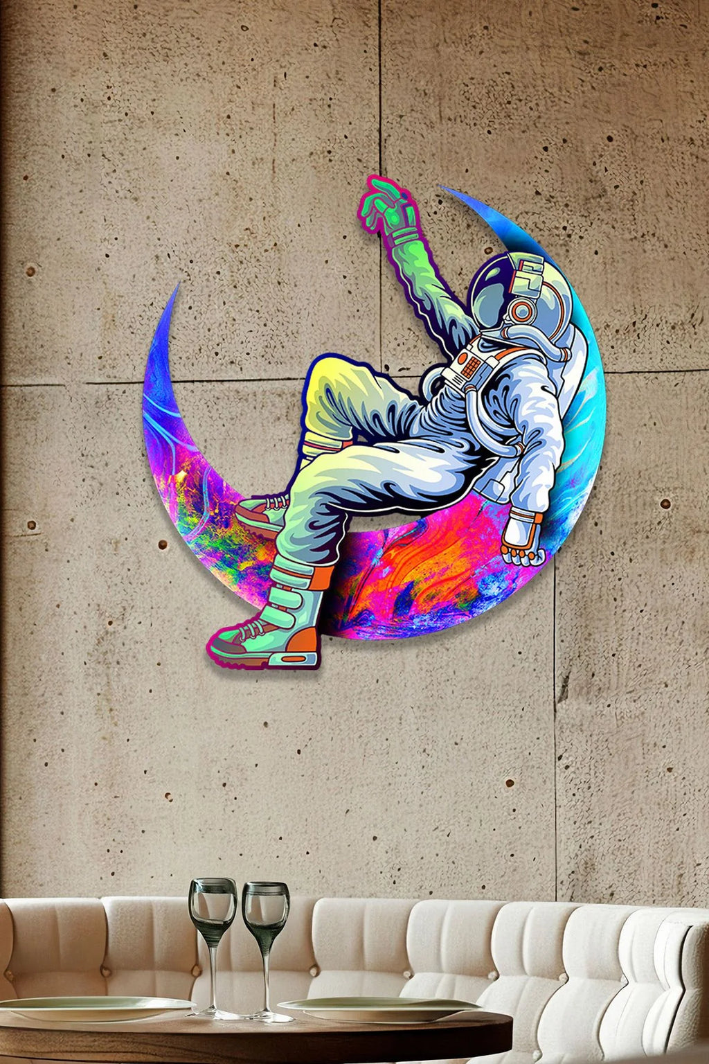 Cosmic Chillout | Renkli Metal Tablo