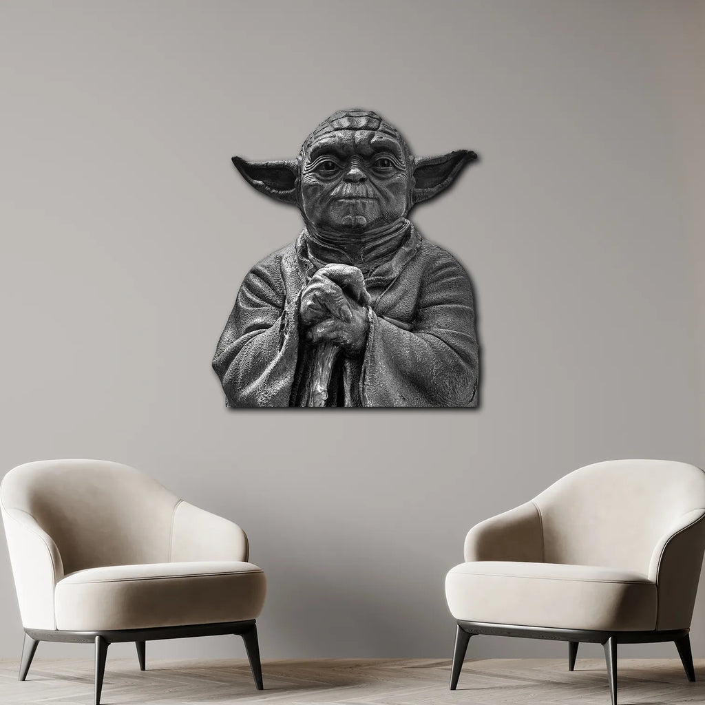 Star Wars Usta Yoda Büstü Metal Tablo
