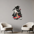 Sürrealist Astronot Metal Tablo