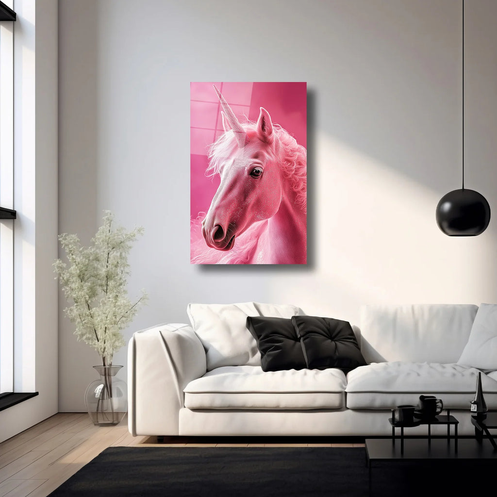 PEMBE UNICORN - CAM TABLO - DEG0212