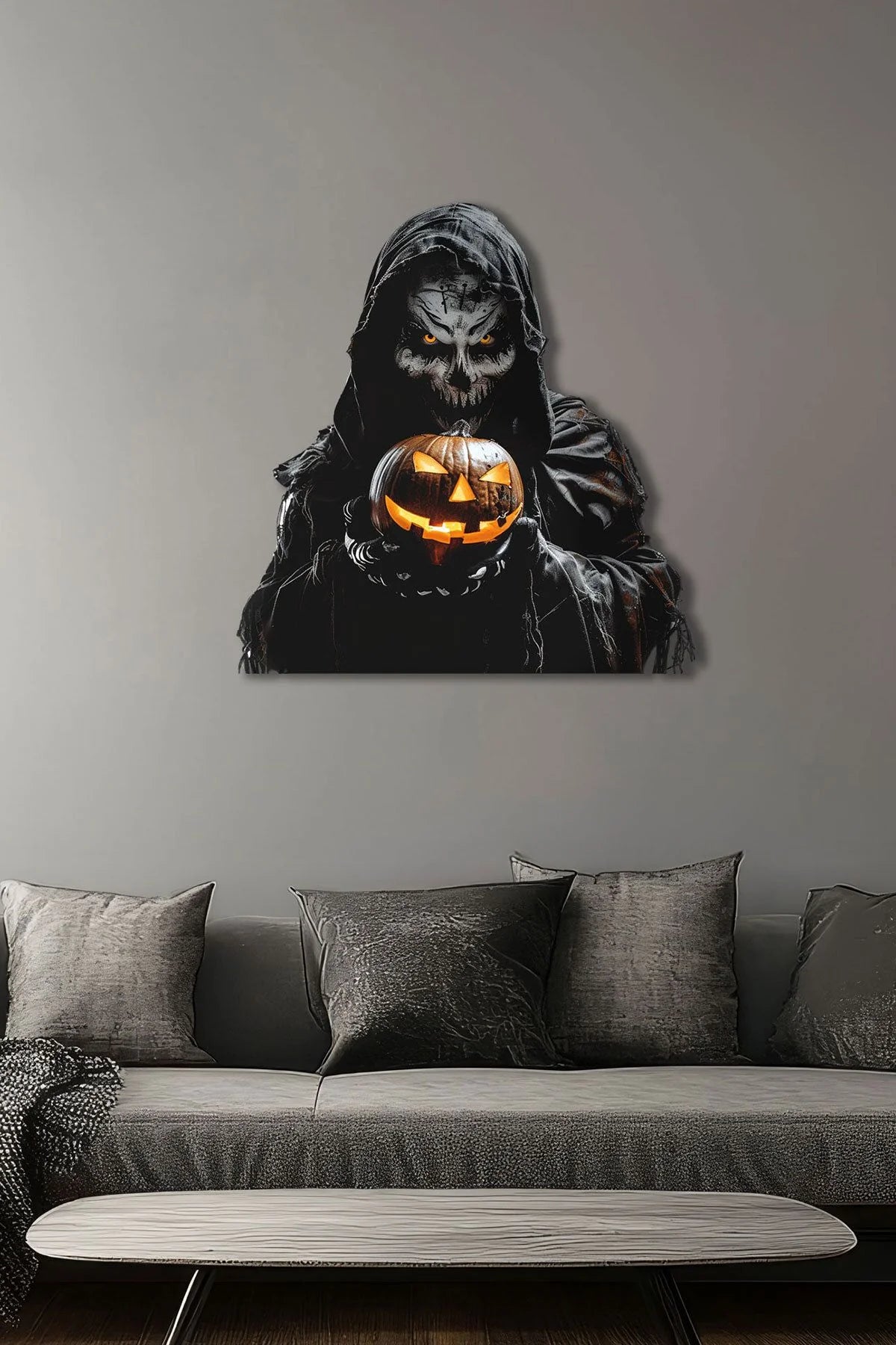 Halloween Korkunç Metal Tablo