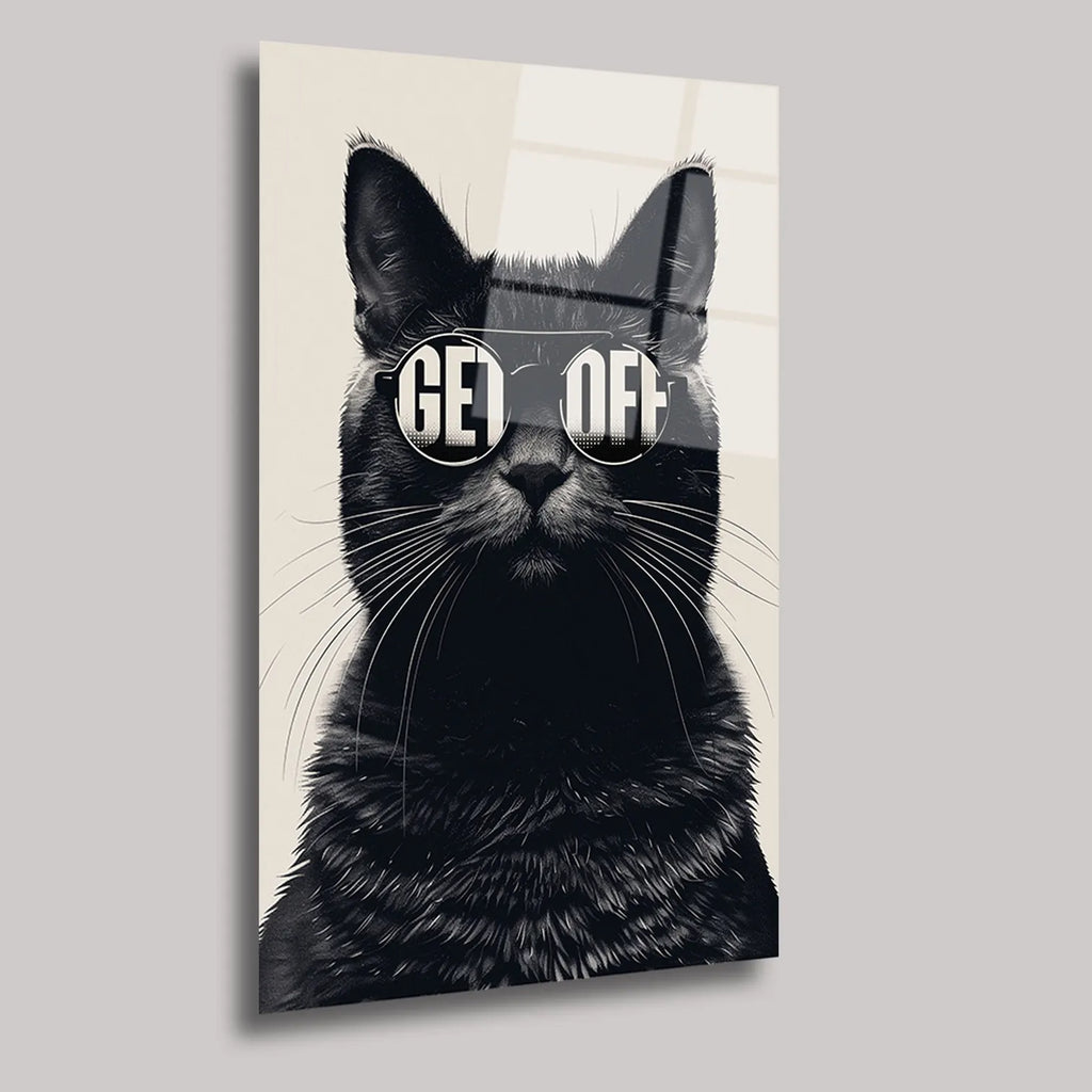 GET OFF - KEDİ - CAM TABLO - DEG0132