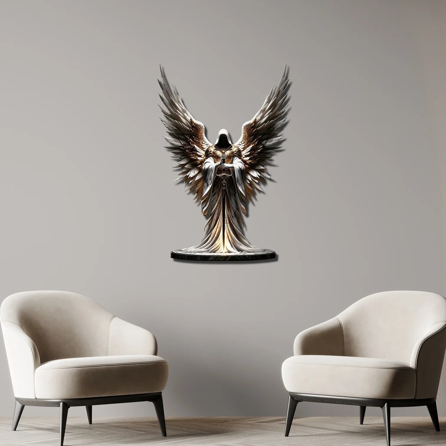 Başmelek Cebrail Metal Tablo
