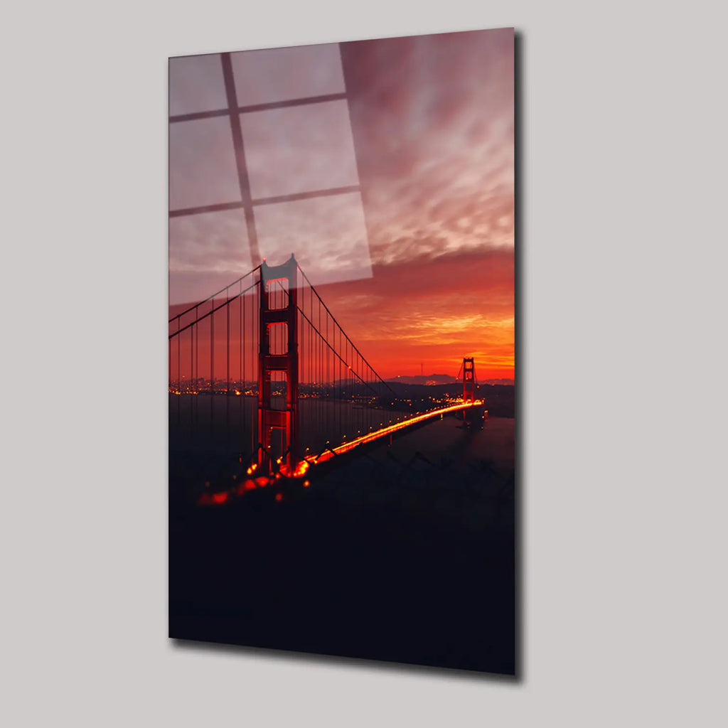 SAN FRANCİSCO IŞIĞI - CAM TABLO - DEG0053