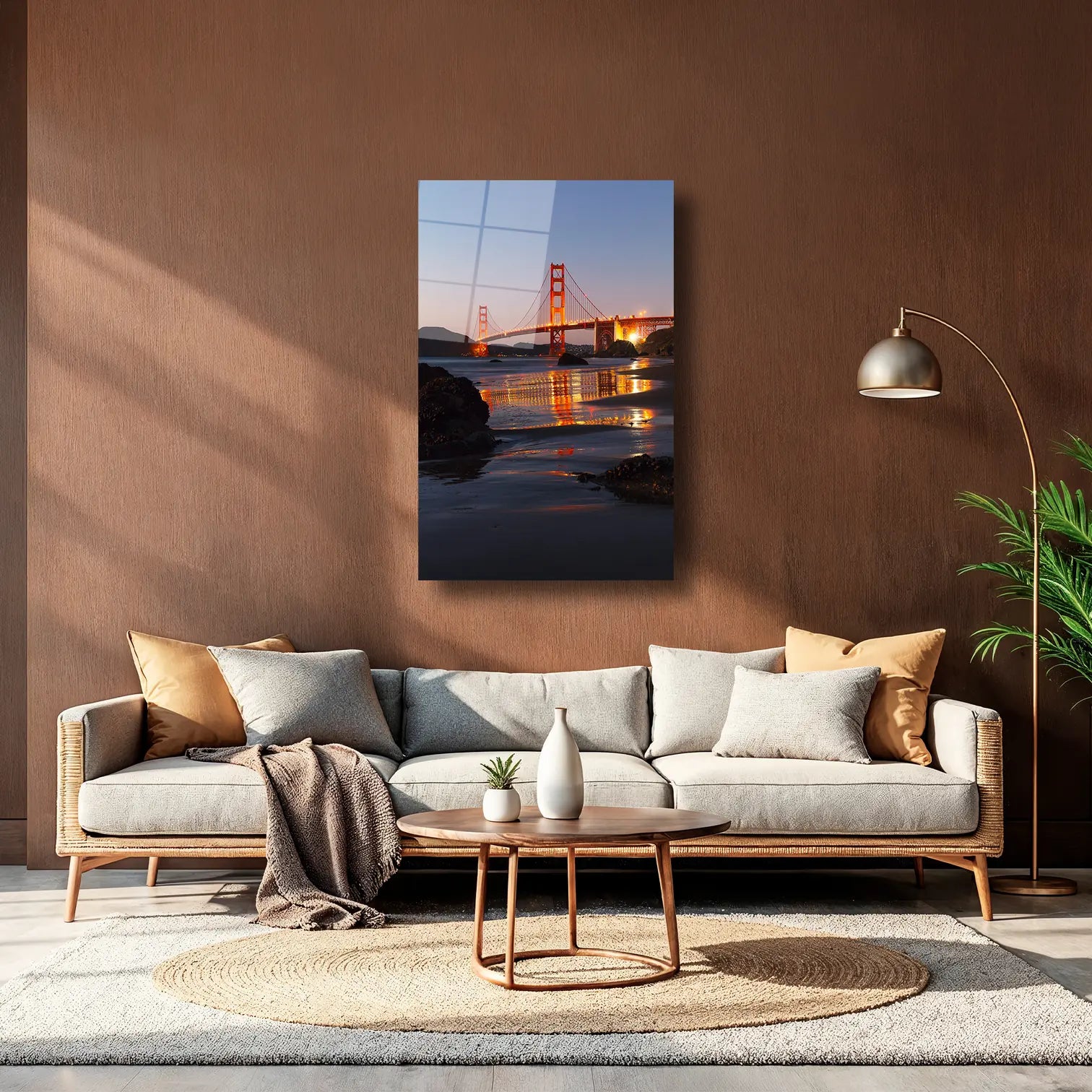SAN FRANCISCO GOLDEN GATE BRİDGE - CAM TABLO - DEG0275
