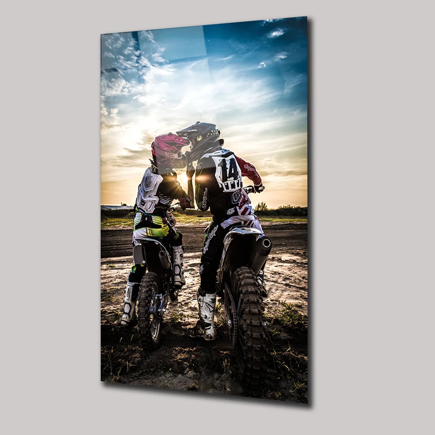 MOTOCROSS VE AŞK - CAM TABLO - DEG0243