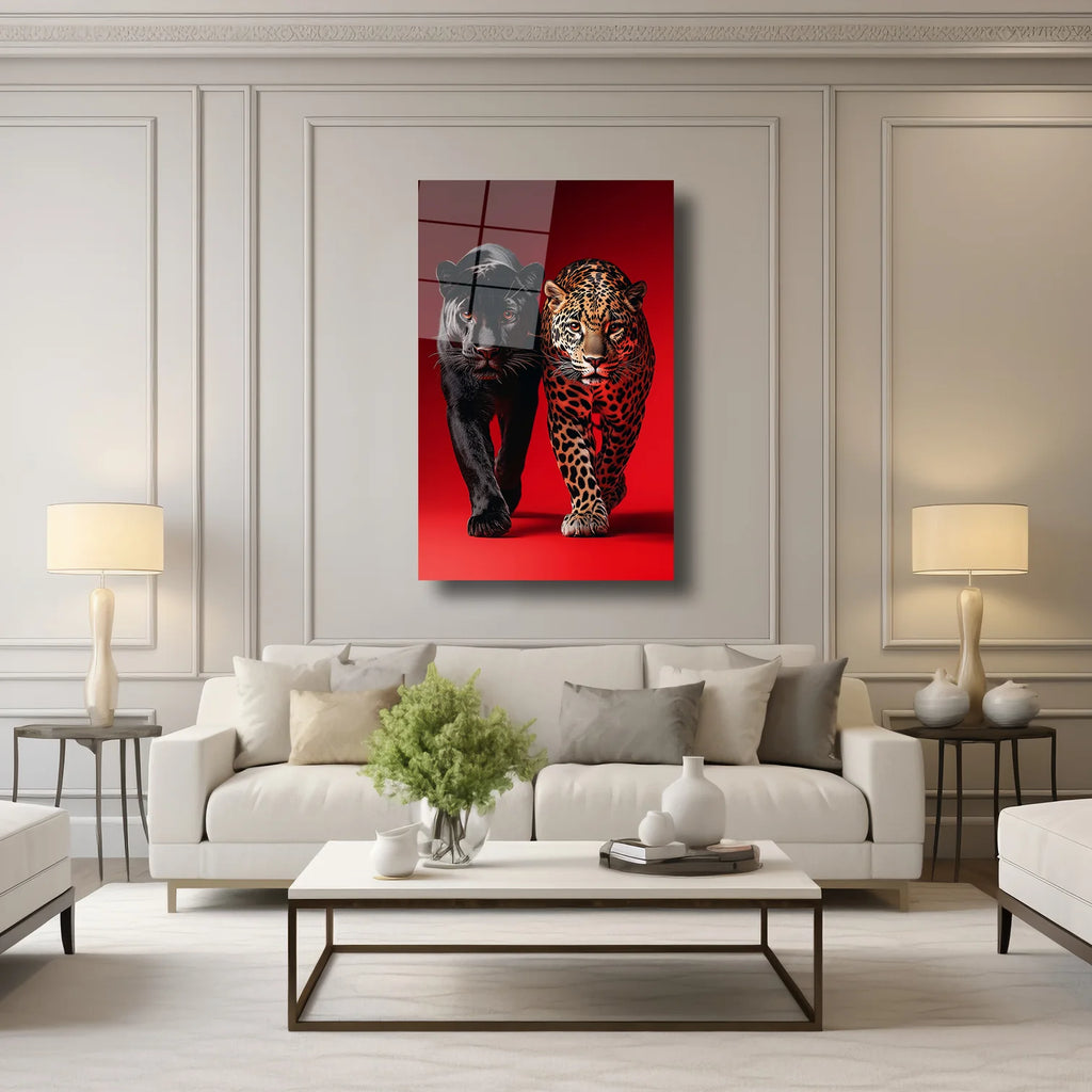 PANTER VE JAGUAR - CAM TABLO - DEG0235