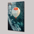 DENİZ ÜZERİNDE UÇAN BALOON - CAM TABLO - DEG0157