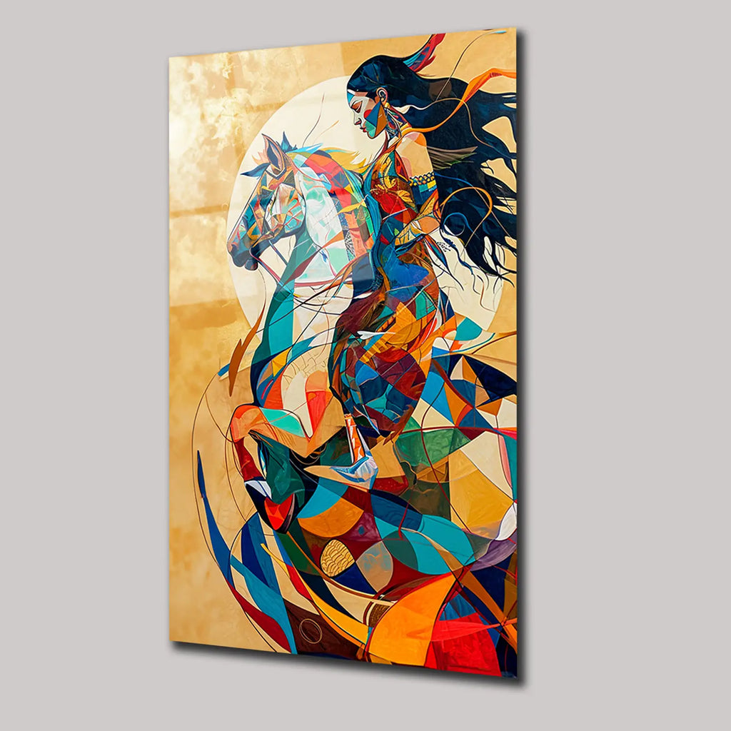 ÖZGÜRLÜĞÜN RENKLERİ ILLUSTRATION ART - CAM TABLO - DEG0144