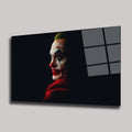 JOKER JOAQUIN PHOENIX PORTRESİ VE DRAMATİK YÜZ MAKYAJI YATAY CAM TABLO - DEG0354