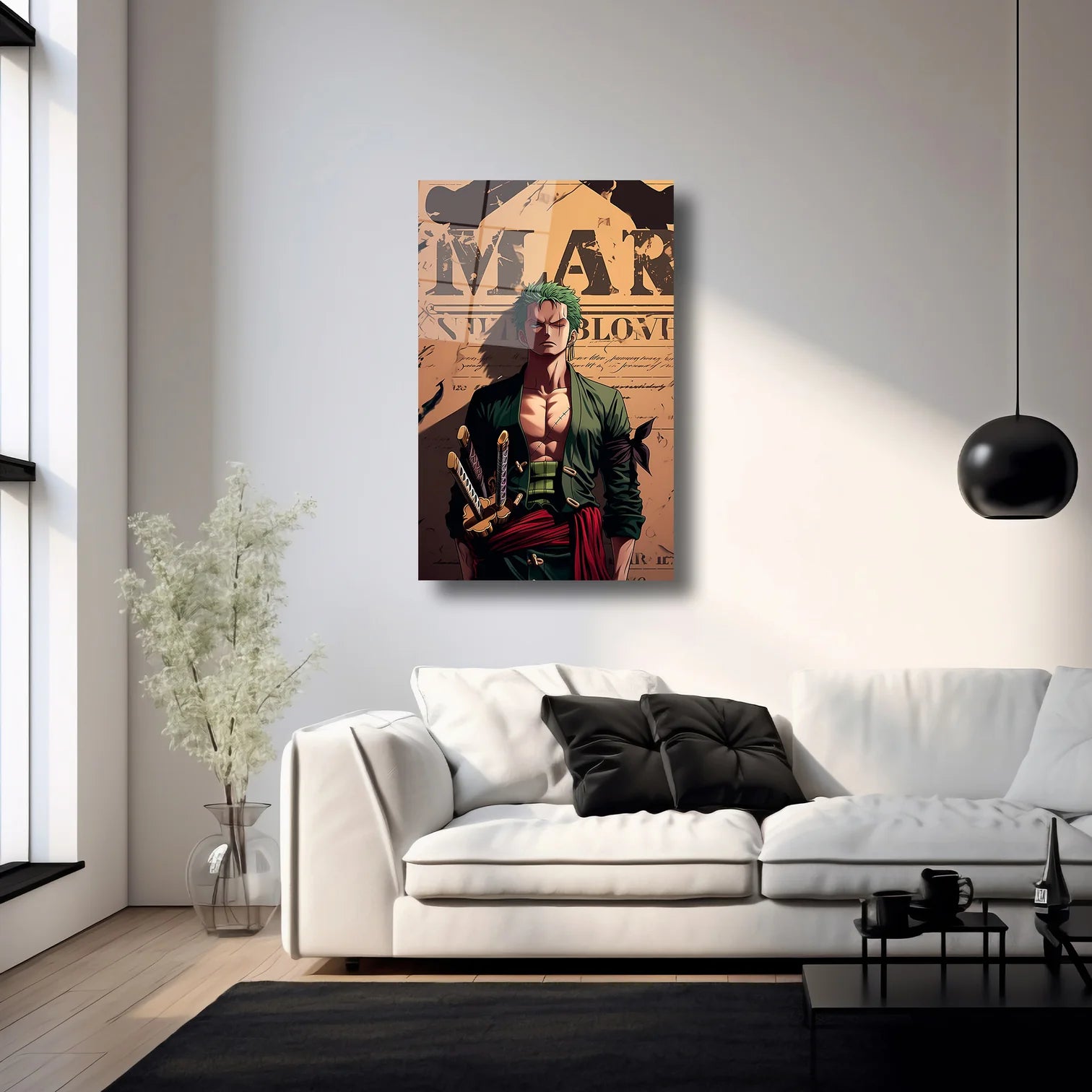 ANİME ONE PİECE RORONOA ZORO - CAM TABLO - DEG0221