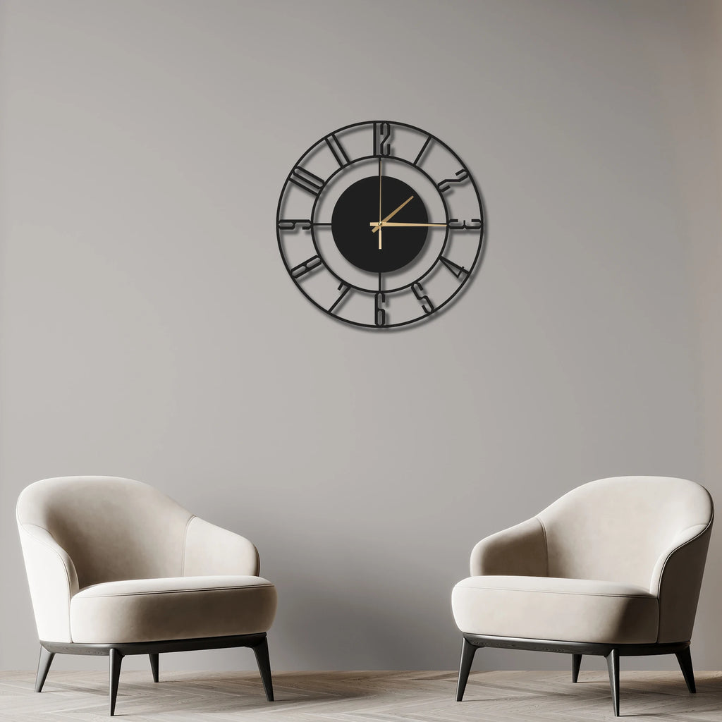 MODERN MİNİMALİST TASARIM METAL DUVAR SAATİ