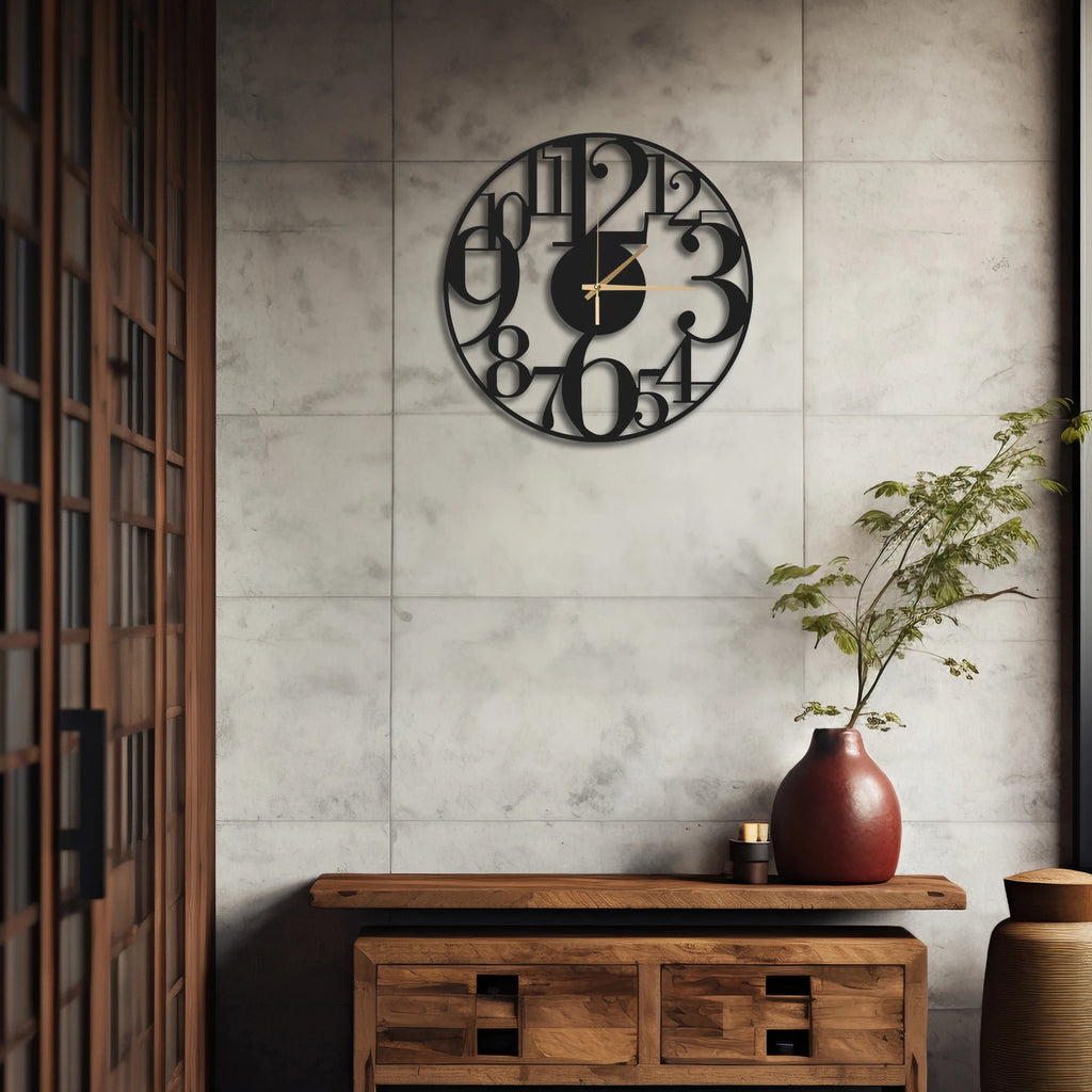 MODERN TASARIM METAL DUVAR SAATİ