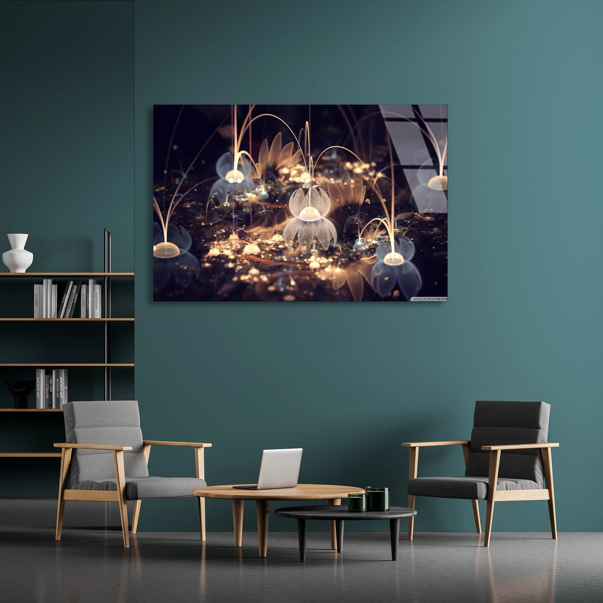 Işıltılı Bokeh Cam Tablo