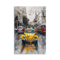 Istanbul Sari Araba Tramvay Cam Tablo