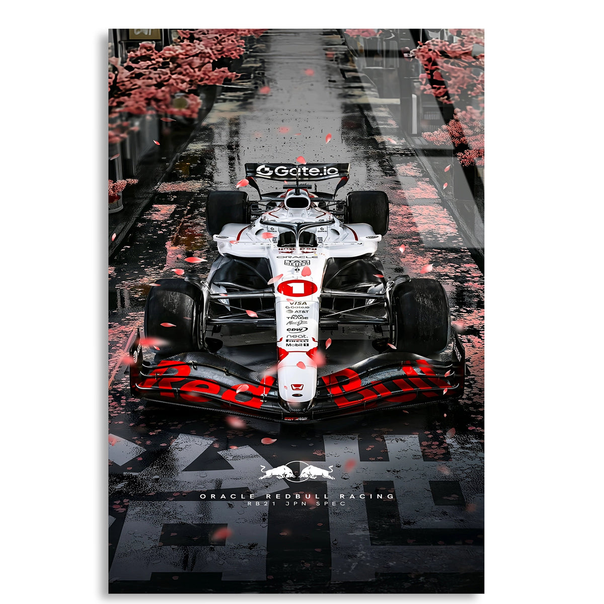 Japonya GP Red Bull F1 Cam Tablo – Formula 1 Duvar Dekoru - DEG0839