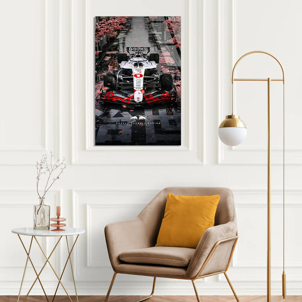 Japonya GP Red Bull F1 Cam Tablo – Formula 1 Duvar Dekoru - DEG0839