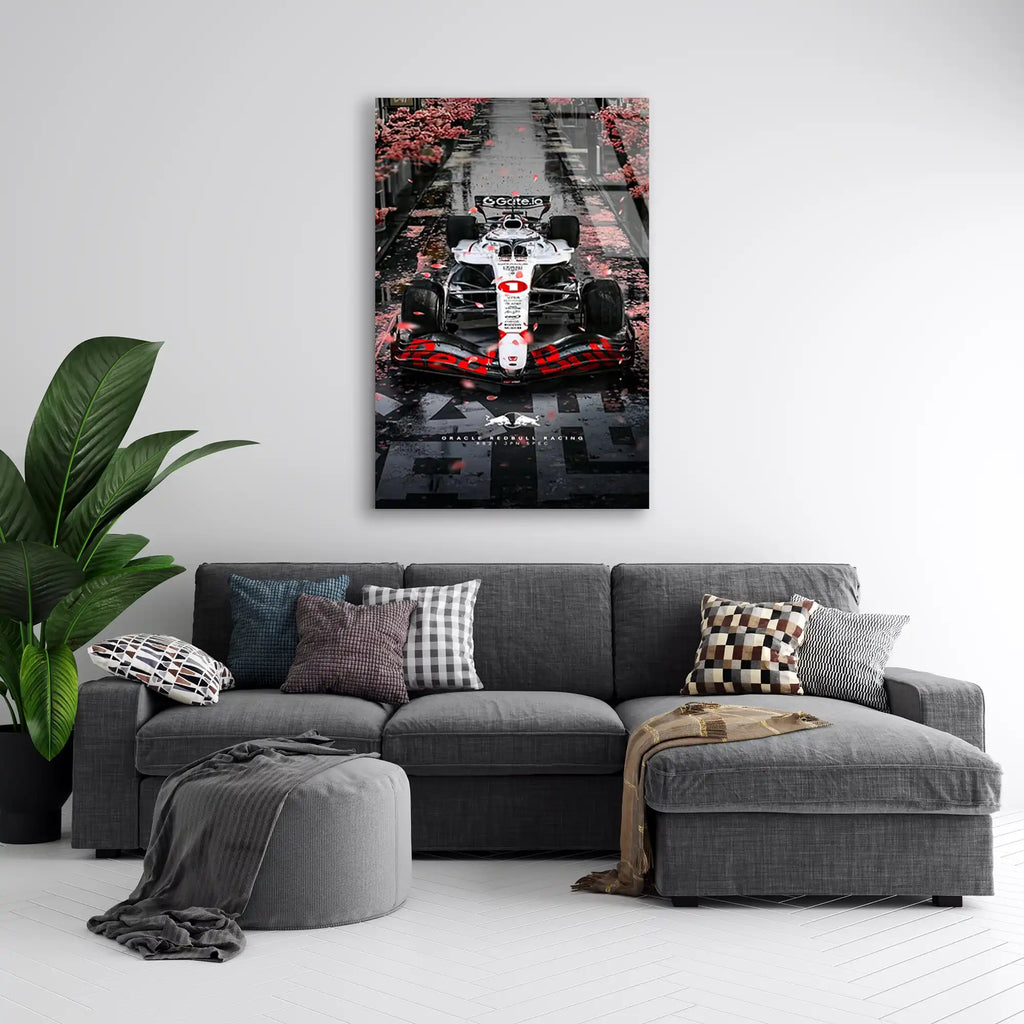 Japonya GP Red Bull F1 Cam Tablo – Formula 1 Duvar Dekoru - DEG0839