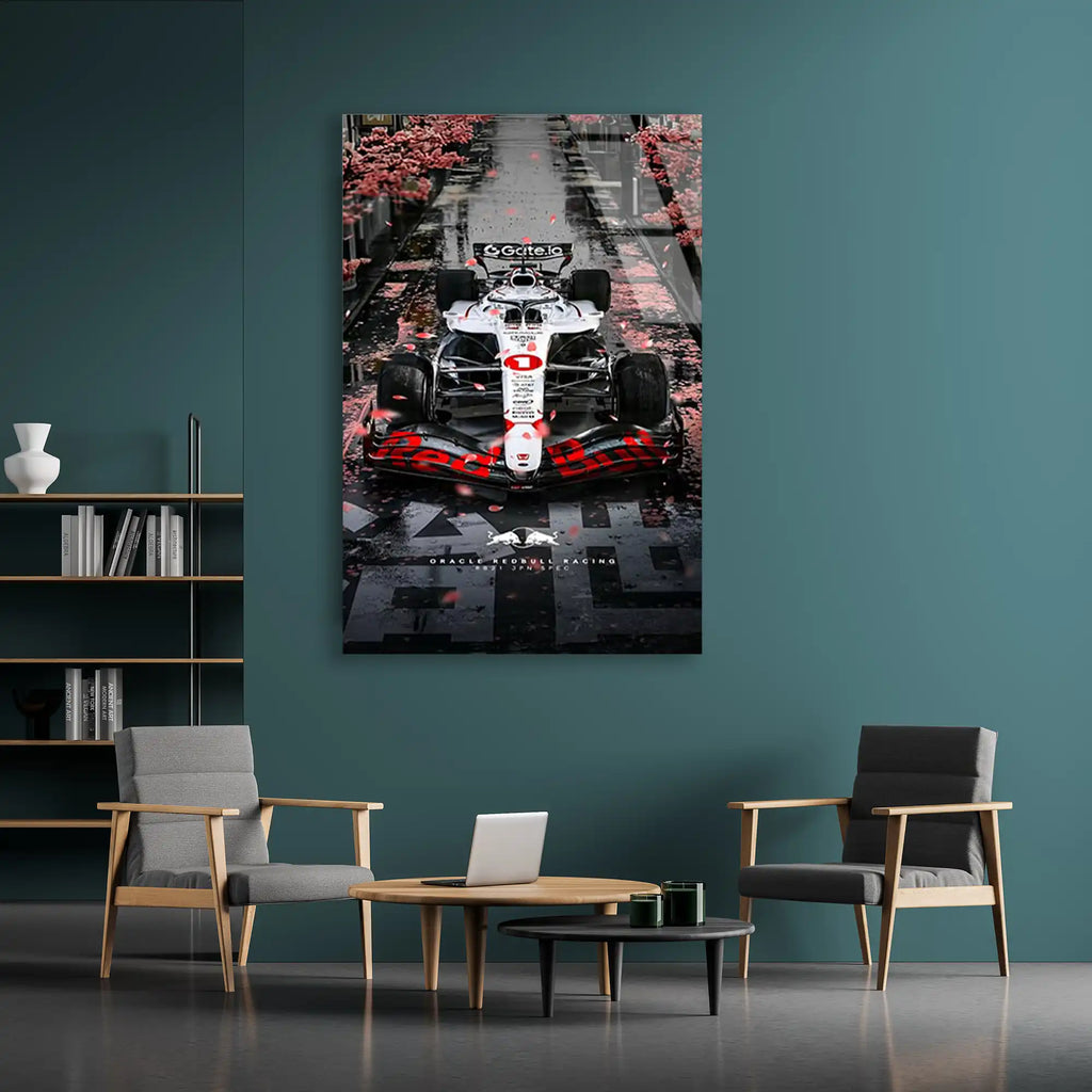 Japonya GP Red Bull F1 Cam Tablo – Formula 1 Duvar Dekoru - DEG0839