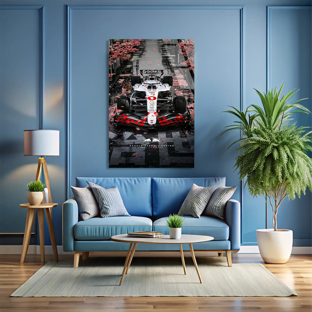 Japonya GP Red Bull F1 Cam Tablo – Formula 1 Duvar Dekoru - DEG0839