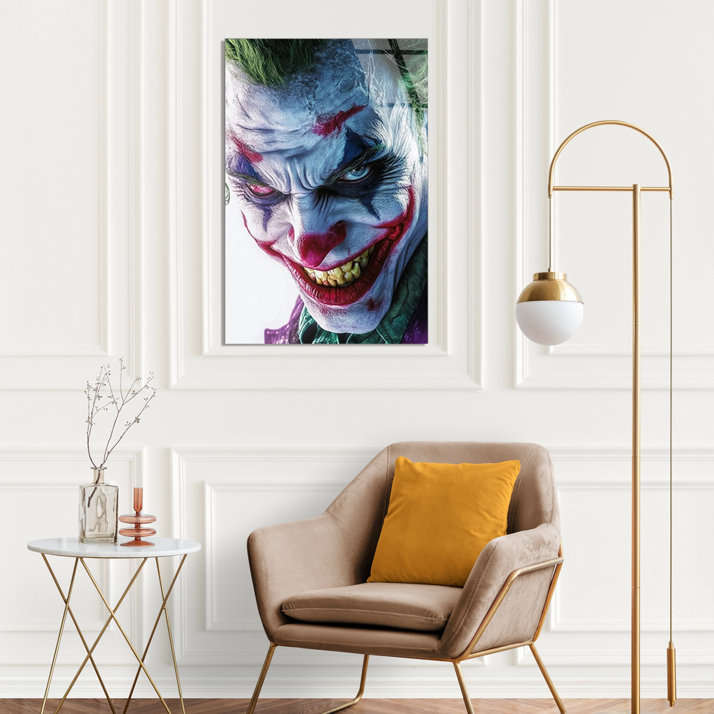 Joker Portresi Cam Tablo