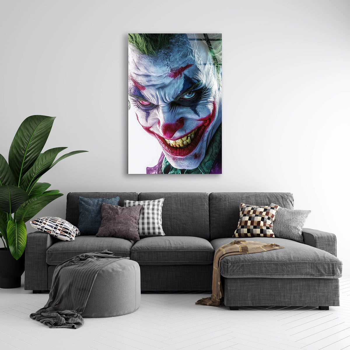 Joker Portresi Cam Tablo