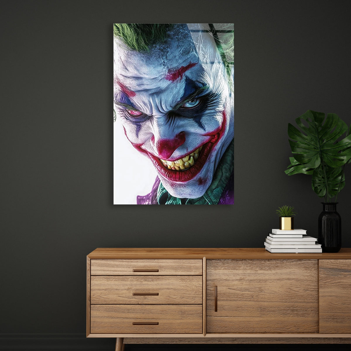 Joker Portresi Cam Tablo