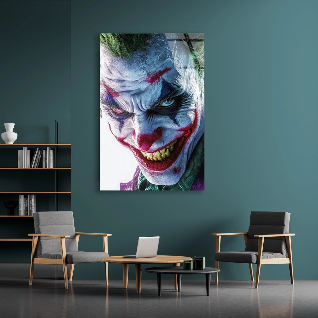 Joker Portresi Cam Tablo