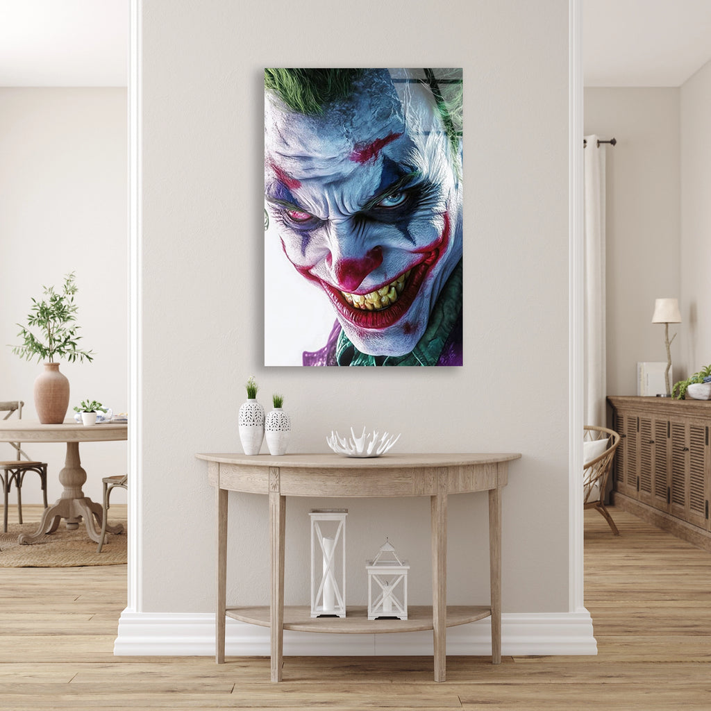 Joker Portresi Cam Tablo