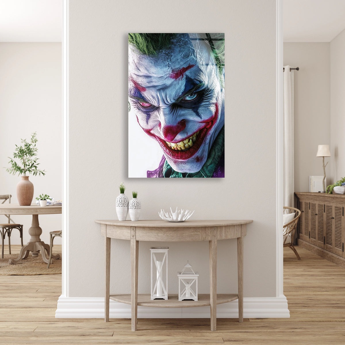 Joker Portresi Cam Tablo