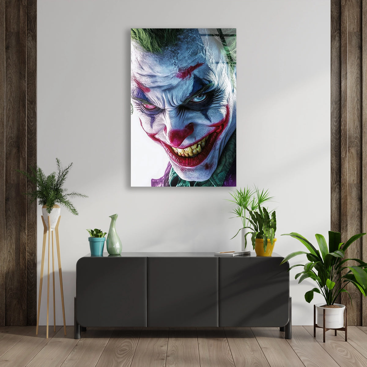 Joker Portresi Cam Tablo