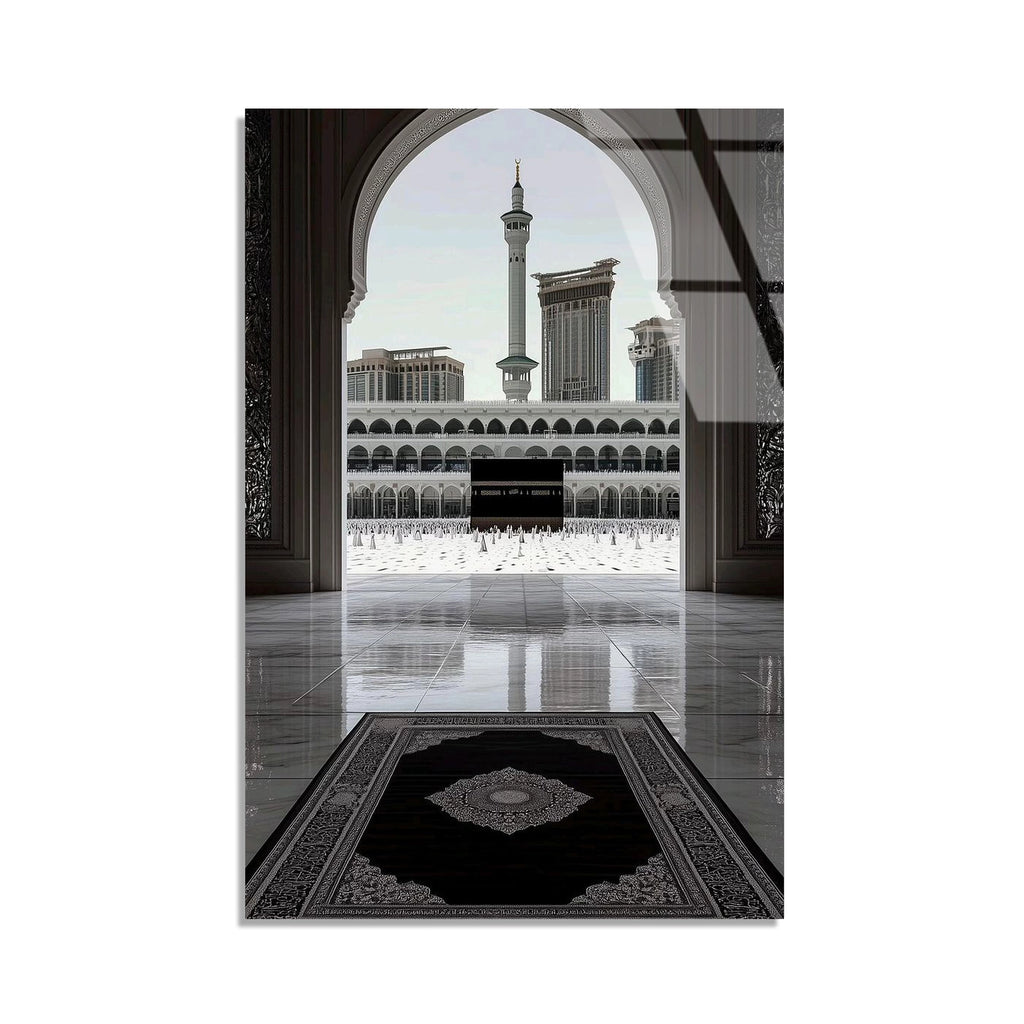 Kabe Mekke Ic Mekan Cam Tablo