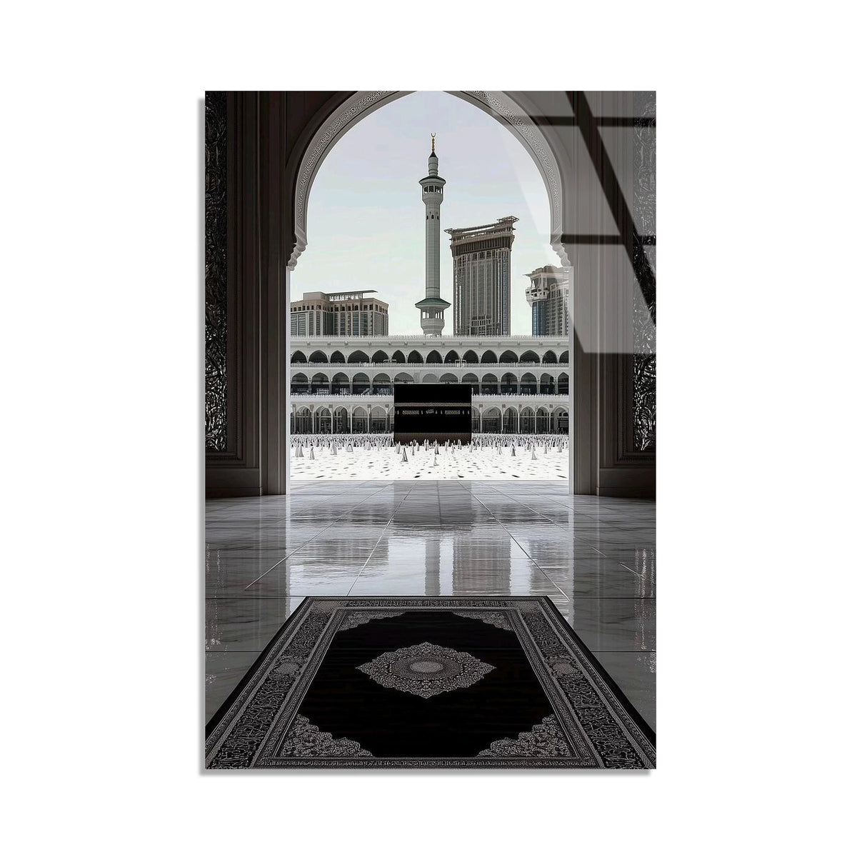 Kabe Mekke Ic Mekan Cam Tablo