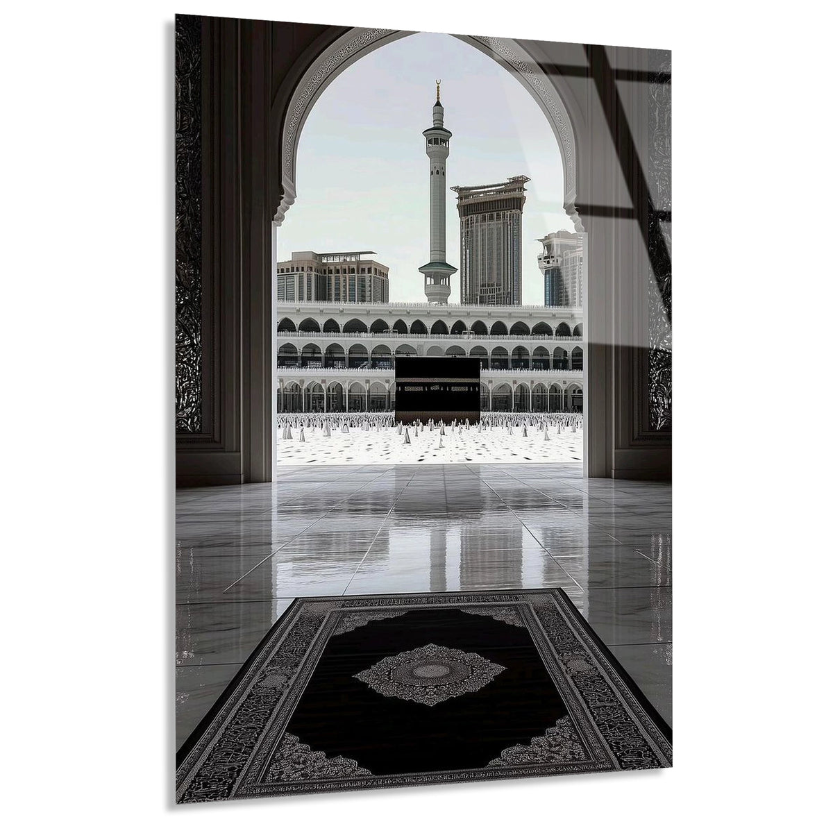 Kabe Mekke Ic Mekan Cam Tablo