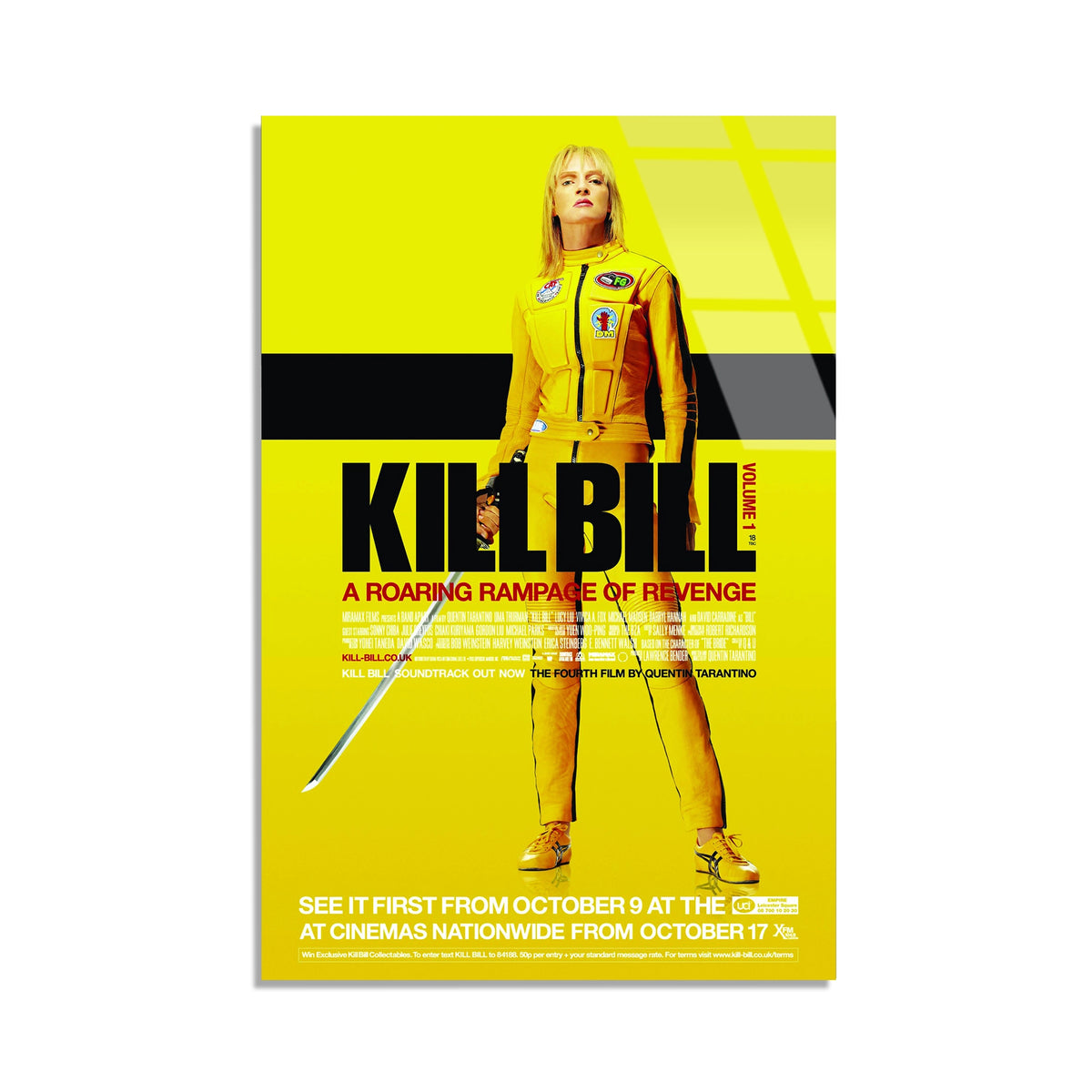 Kill Bill Afis Cam Tablo