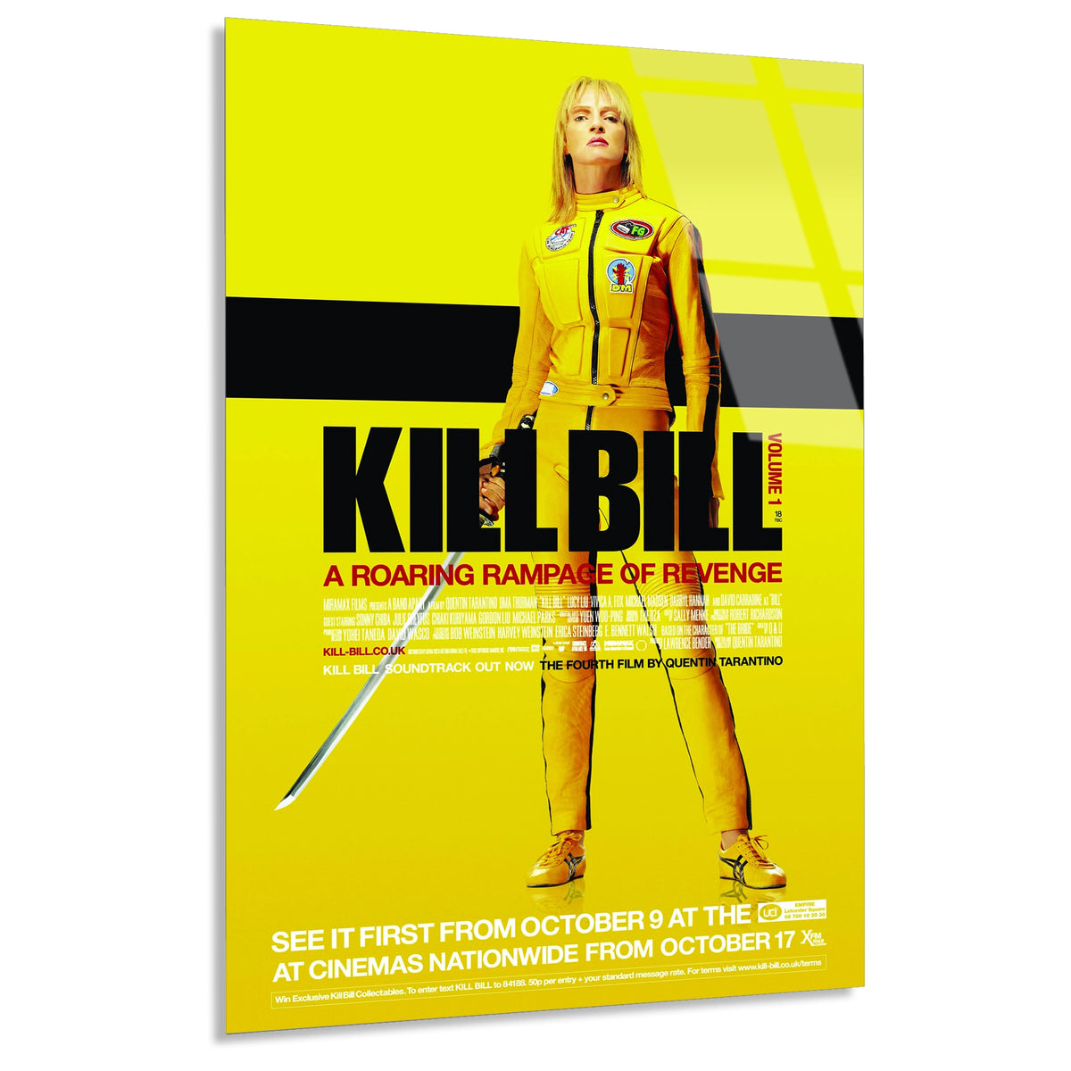 Kill Bill Afis Cam Tablo