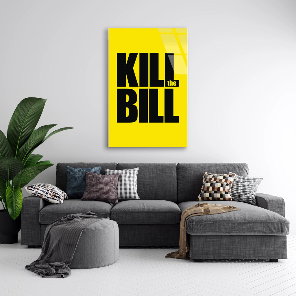 Kill Bill Yazisi Cam Tablo