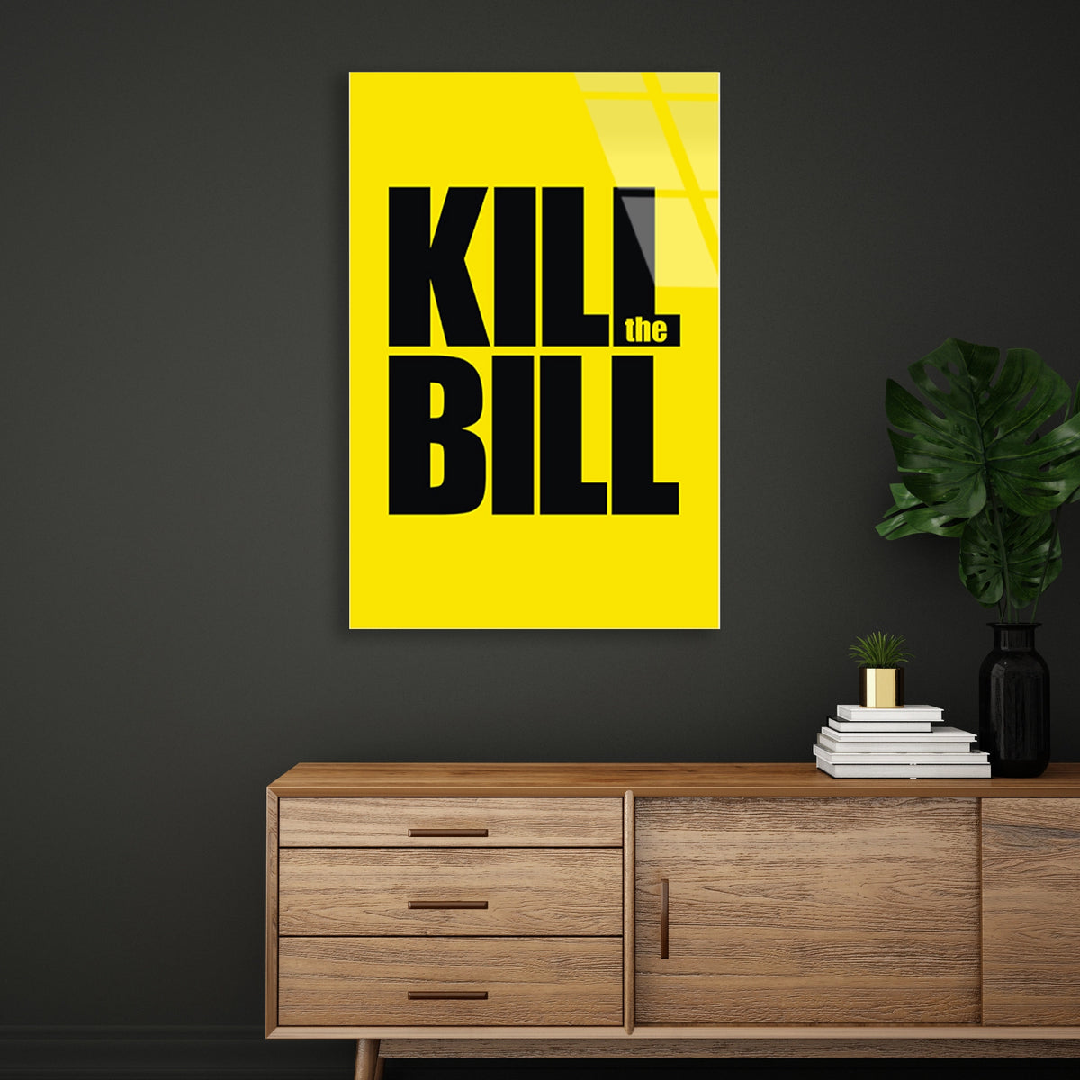 Kill Bill Yazisi Cam Tablo