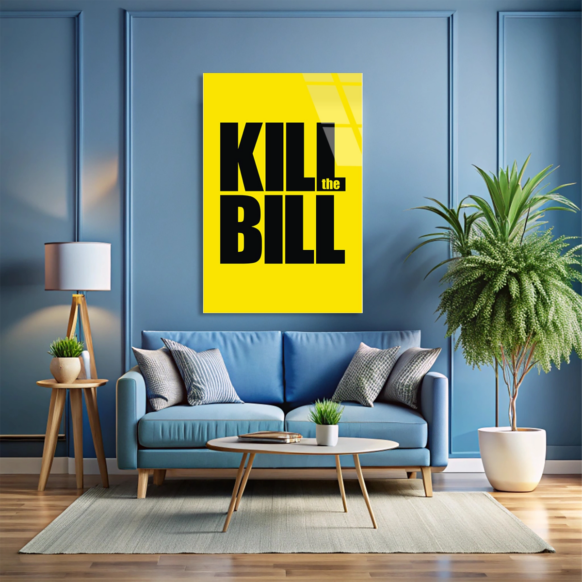 Kill Bill Yazisi Cam Tablo