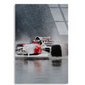 Klasik McLaren Yağmurda F1 Cam Tablo – Formula 1 Duvar Dekoru - DEG0810