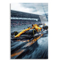 Klasik McLaren Yağmurda F1 Cam Tablo – Formula 1 Duvar Dekoru - DEG0831