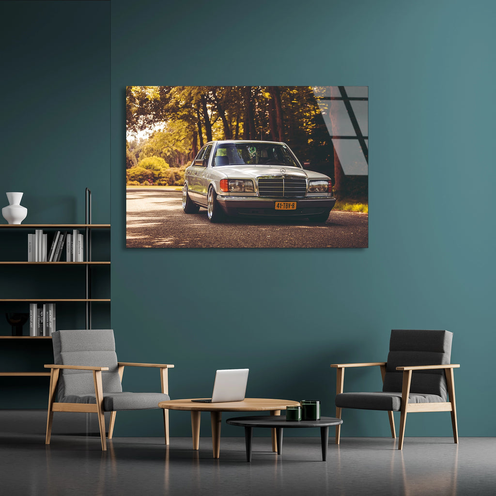 Klasik Mercedes Otomobil Cam Tablo